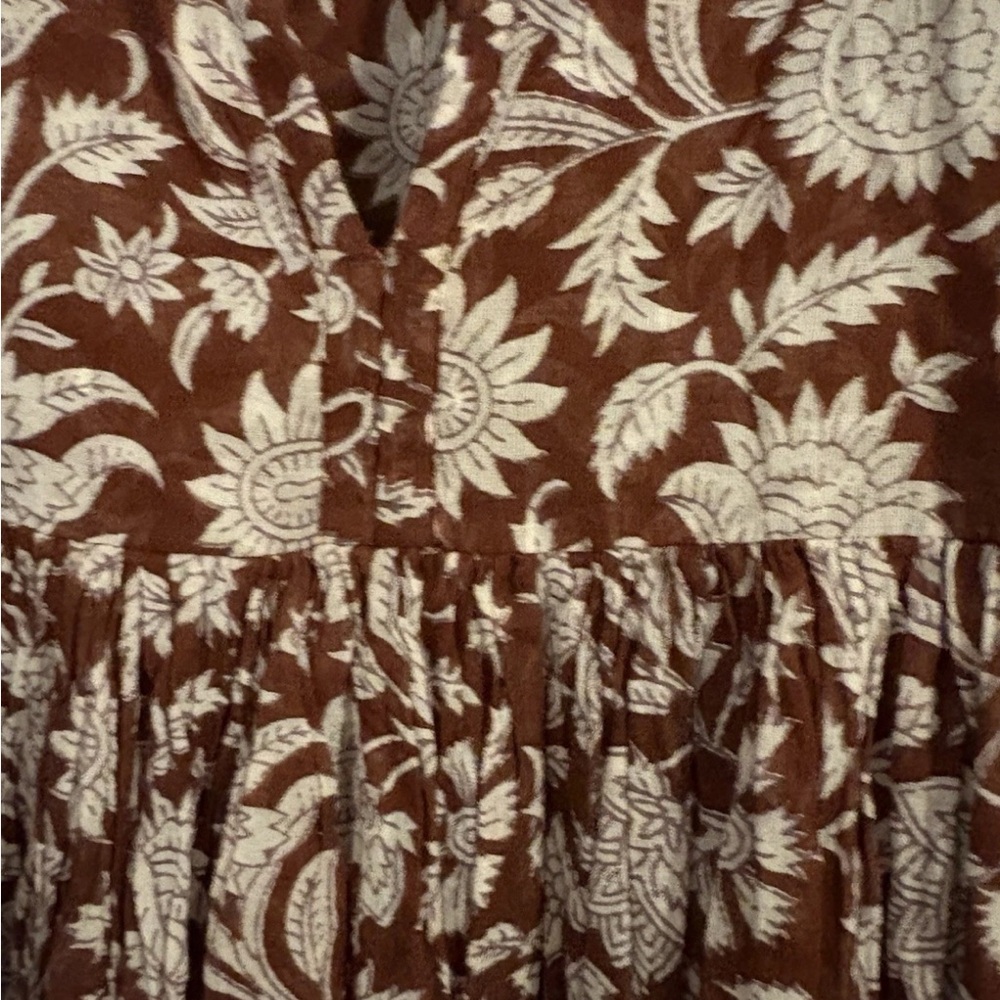 Daughters of India Kyra Wine XL AU 14/16 us 10/13 Floral Maxi Dress - Picture 4 of 4